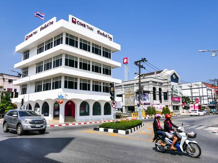 February 17, 2018, Phuket town, Thailand:  Phuket old town with old buildings in is a very famous tourist destination of Phuket.のeditorial素材