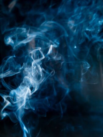 smoke texture on black backgroundの写真素材