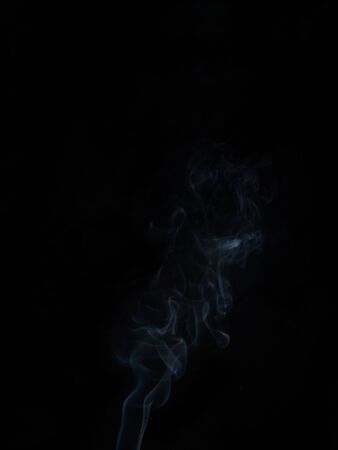smoke texture on black backgroundの写真素材