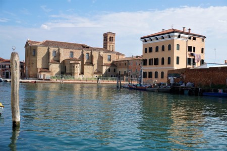 San Domenico church in beautiful Chioggia, Italyのeditorial素材