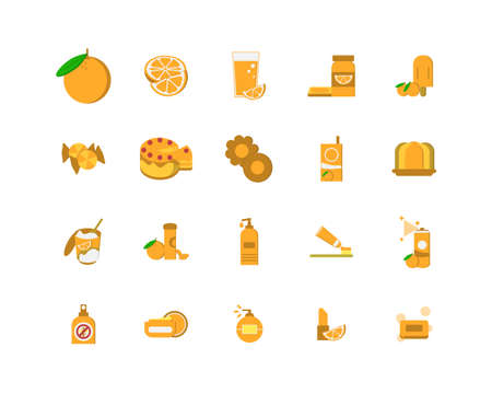 Orange and its product to increase sales vectorのイラスト素材