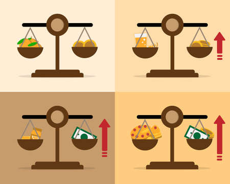 orange product to increase sales value vectorのイラスト素材