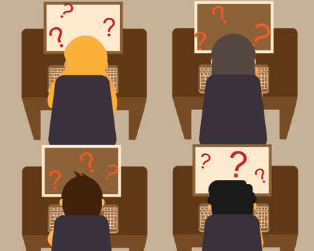 lack of job knowledge and need training vectorのイラスト素材
