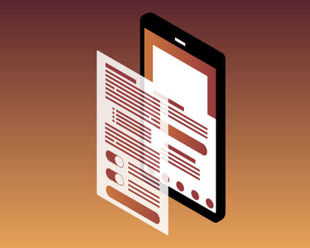 pop up page to give consent to compliance with GDPR or PDPA vectorのイラスト素材