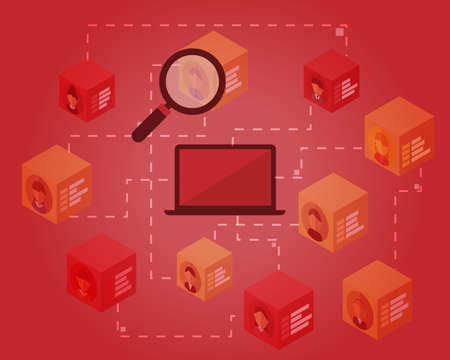 data driven  for HR Analytics vectorのイラスト素材