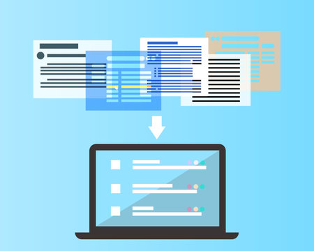 project management tools come with a ticketing systemのイラスト素材