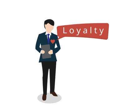 build employee loyalty to make employee feel commitment and stay longer in the companyのイラスト素材