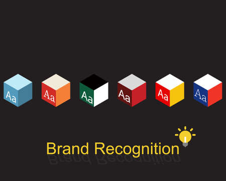 Brand identity or Corporate identity is how your business presents itself to the outside world which reflected the brand recognitionのイラスト素材