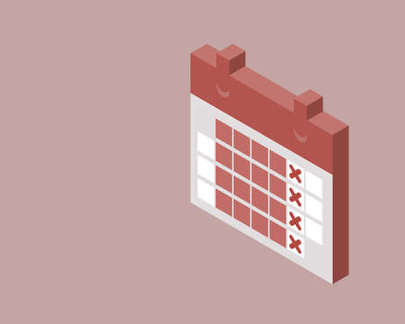 Working four days a week instead of working five days per weekのイラスト素材