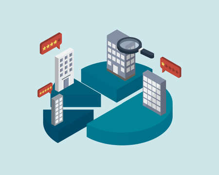 competitor analysis to benchmark and compare your competitor in the market for their price and quality of productのイラスト素材