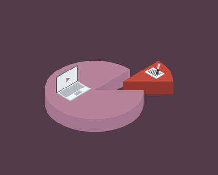 Productive Procrastination is the act of being busy while still procrastinating on your most valuable tasksのイラスト素材