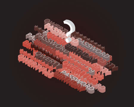 password manager to secure storage for your passwords in one placeのイラスト素材