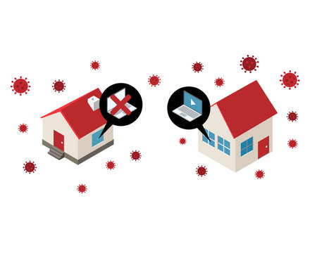 learning gap is the difference between what a student is expected to have learned and what they have actually learned during covid19 situationのイラスト素材