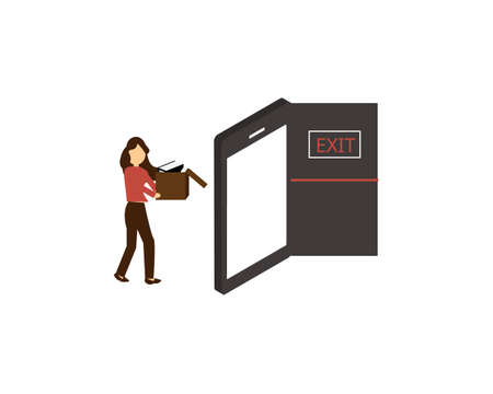 boomerang employee is an employee who resign or leave a company they work for but then later returns to work for the company againのイラスト素材