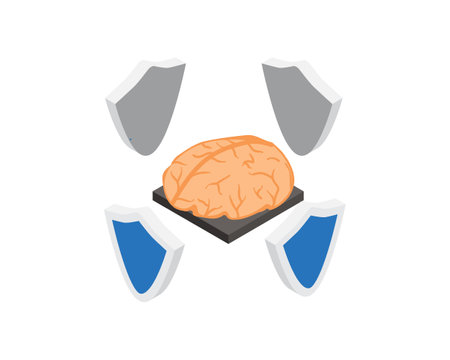 Defense mechanisms are behaviors that people use to separate themselves from unpleasant events, actions, or thoughtsのイラスト素材