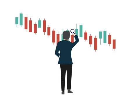 stock market analysis and prediction to forecast the profit and lossのイラスト素材
