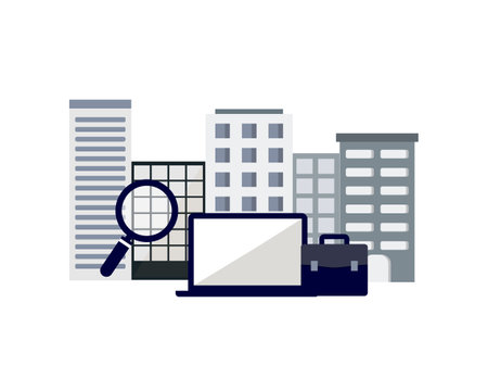 Job seeking and job search for candidate to apply jobのイラスト素材