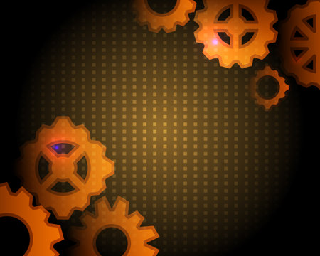 cog element technology template and backgroundのイラスト素材