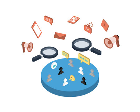 customer focused marketing is completely focused on the customer actions and needsのイラスト素材