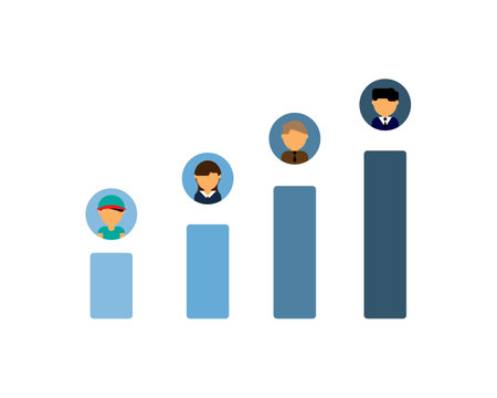 career path development or career structureのイラスト素材