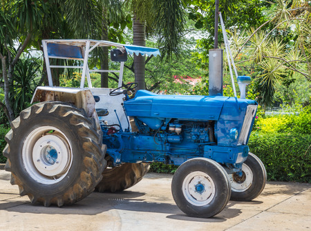 Tractor vehicle is used for agriculture.の写真素材