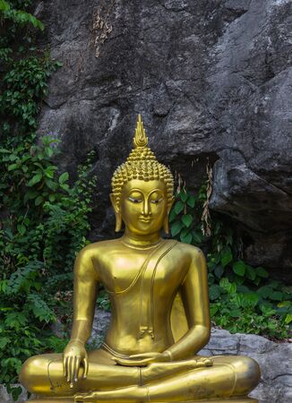 Buddha with a lot of the temples demonstrates the faith of Buddhists in Thailand.の写真素材