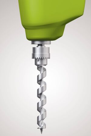 3D Stock Photo: electric drill on backgroundの写真素材