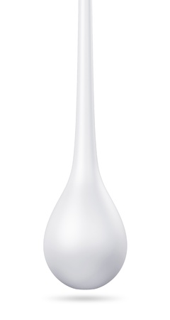 3D white milk droplet の写真素材