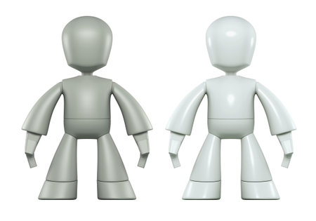 3D Robot character design  isolated 