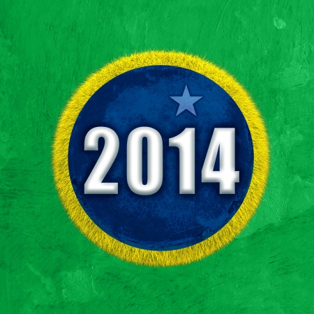 Brazil Flag world cup 2014 の写真素材
