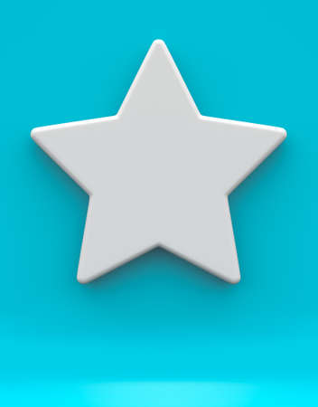 3D Shape Star design on background の写真素材