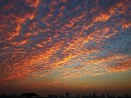 Abstract Sky of sunsetの素材