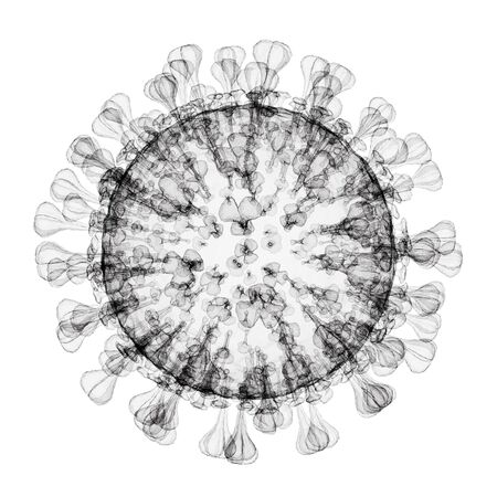 3d illustration. Coronavirus COVID-19 one element close upの写真素材