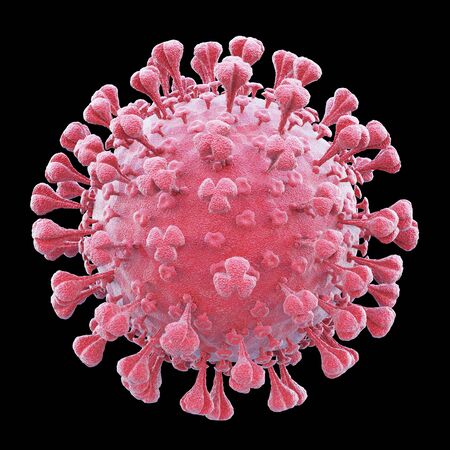 3d illustration. Coronavirus COVID-19 one element close upの写真素材