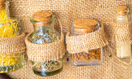 Natural spices for cooking healthy food, ethnic indigenous foodの写真素材