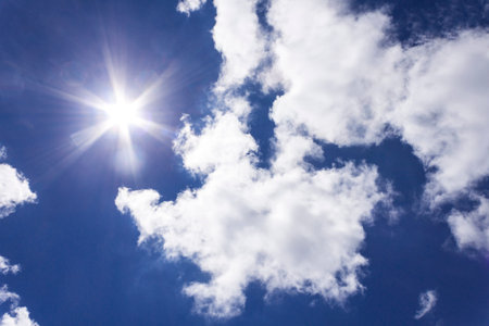 beauty blue sky and sunny with cloudy