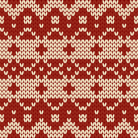 Knitting pattern design.Texture of knitted fabric. Cozy color striped. textile decoration. Summer holiday seamless. Sweater design. Wool knitted texture. Vector backgroundのイラスト素材