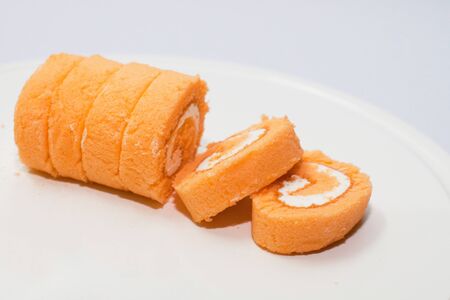 orange cakeの写真素材