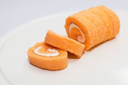 orange cakeの写真素材