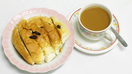 Coffee and breadの写真素材