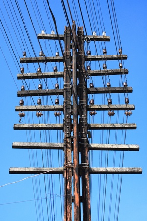 Electric pylonの写真素材