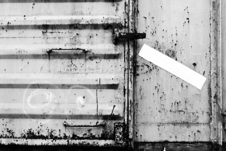 black and white doorの写真素材