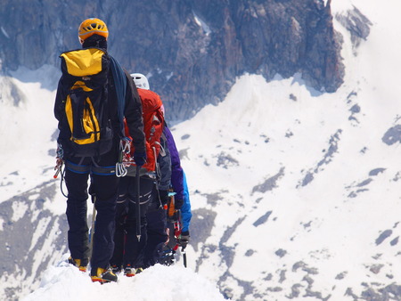 montaineers rowの写真素材