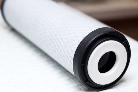 Replaceable carbon filters. Reverse Osmosis Water Filtration Filters.の写真素材