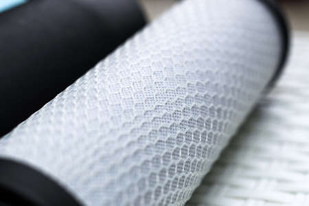 Replaceable carbon filters. Reverse Osmosis Water Filtration Filters.の写真素材