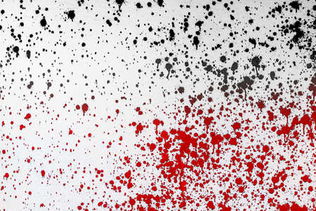 paint was spread on the wall in dots textureの写真素材