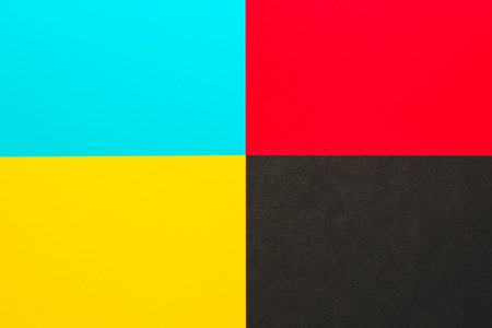 The flag of the Right Sector is red with black and the Ukrainian flag is blue and yellow with...