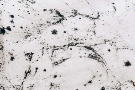 Fabric texture black and white natural silk marble print, tie-dye technique.の写真素材