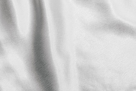 White silk fabric texture, Satin fashion Background for contentの写真素材