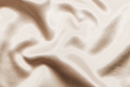 Gold silk fabric texture, Satin fashion Background for contentの写真素材